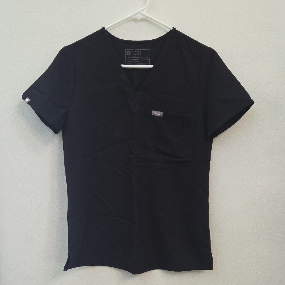 Figs Black Short Sleeve Tee